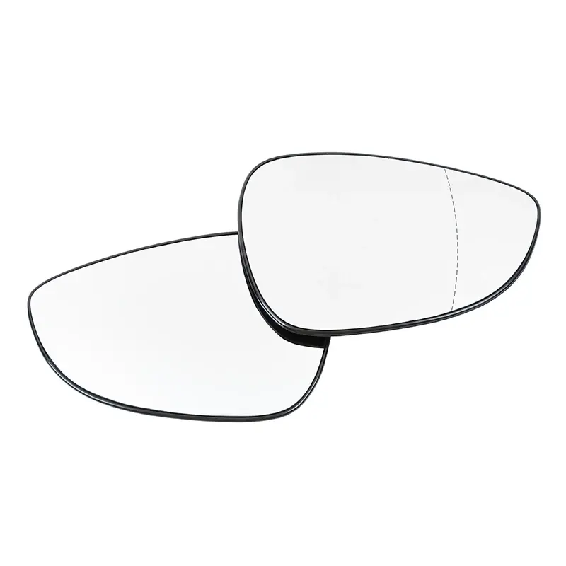 Thumbnail: Heated Car Side Rear View Wing Mirror Clear Glass Convex With Backing Plate fit