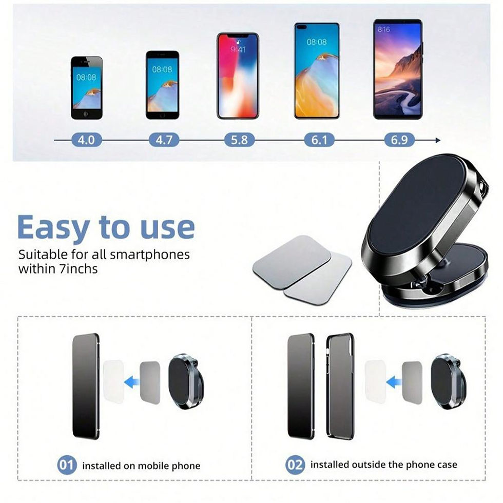 Thumbnail: Car Phone Magnetic Stand 1080° Rotating Foldable Universal Multi-Scenario Strong