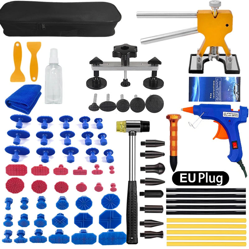 Thumbnail: Car Body Paintless Kit Dent Repair Tools, Hail Pit Extrator, Glue Extrator Tabs,
