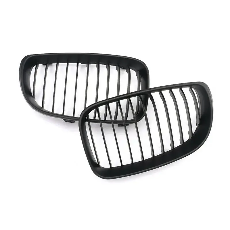 Thumbnail: Rhyming Car Kidney Grill Dual Single Slat Black Sport Racing Grille For BMW 1 Se