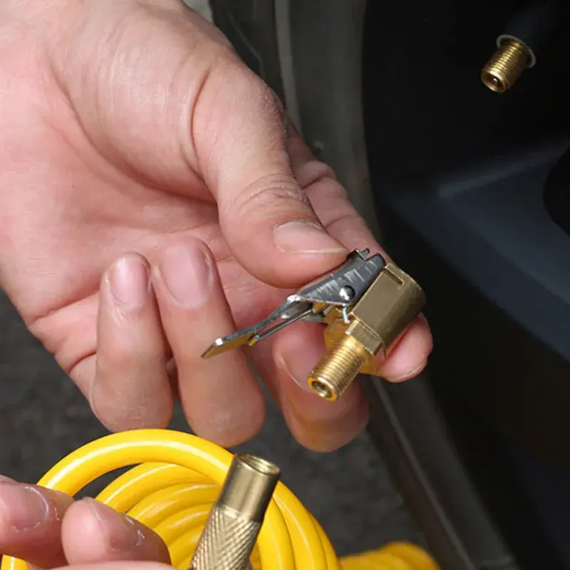 Thumbnail: Portable Inflatable Pump for Car Tire Air Chuck Inflator Pump Valve Connector Cl