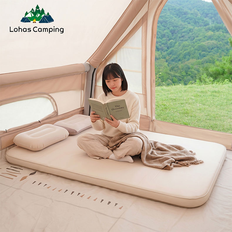 Lohascamping Soft Camping Air Mattress 10cm Compact Folding Sleeping Bed Hotel O