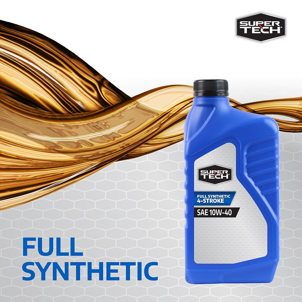 Thumbnail: Super Tech Full Synthetic SAE 10W-40 4-Stroke Motorcycle Oil, 1 Quart