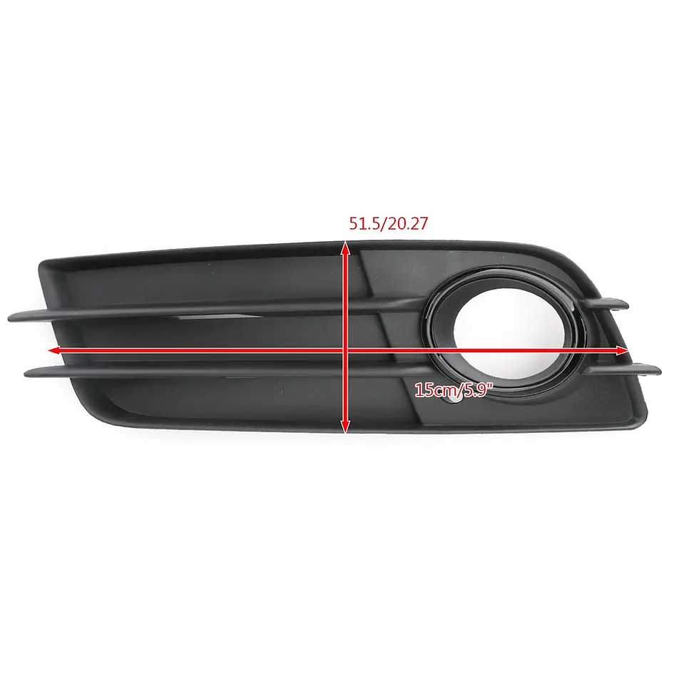Thumbnail: Areyourshop Left/Right Side Matte Black Fog Light Grill S-Line Bumper For AUDI A