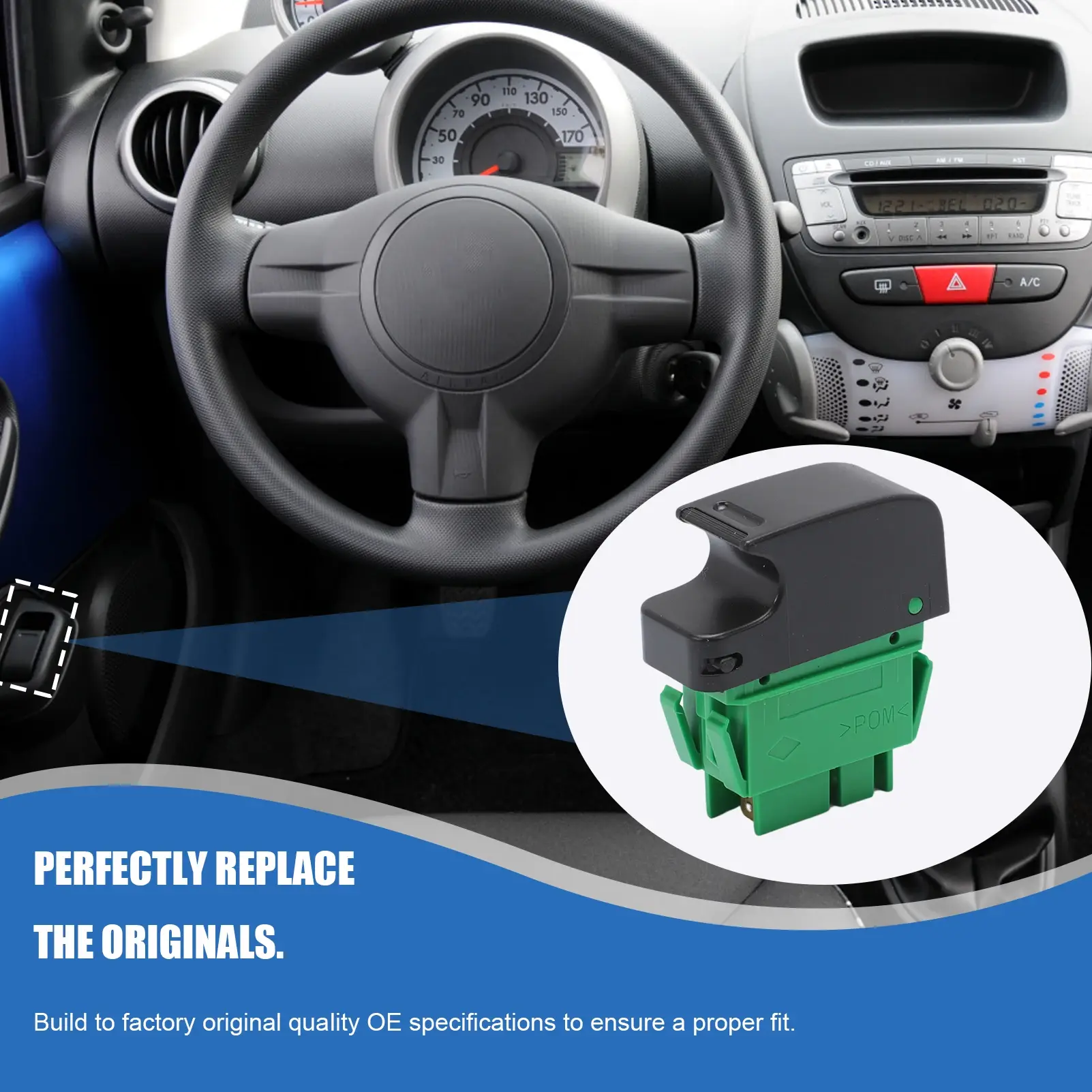 Car Power Window Switch Electric Window Button 6554.KZ 84810-0H010 For Citroen P