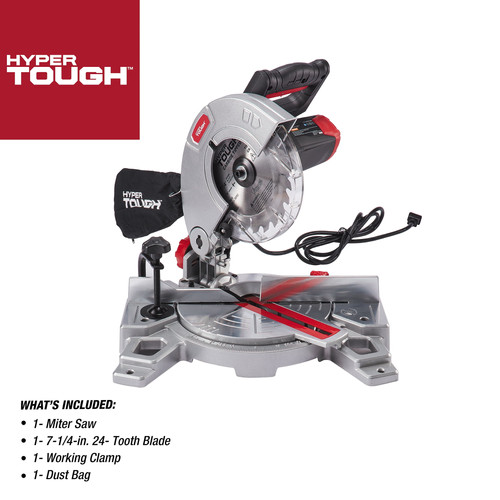 Hyper Tough 7-1/4 inch 9 amp Miter Saw, 91006 | AutoMaximizer.com