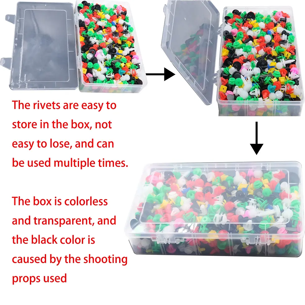 Thumbnail: 1000Pcs 30 kinds Universal Mixed Auto Fastener Car Bumper Clips Retainer Car Fas