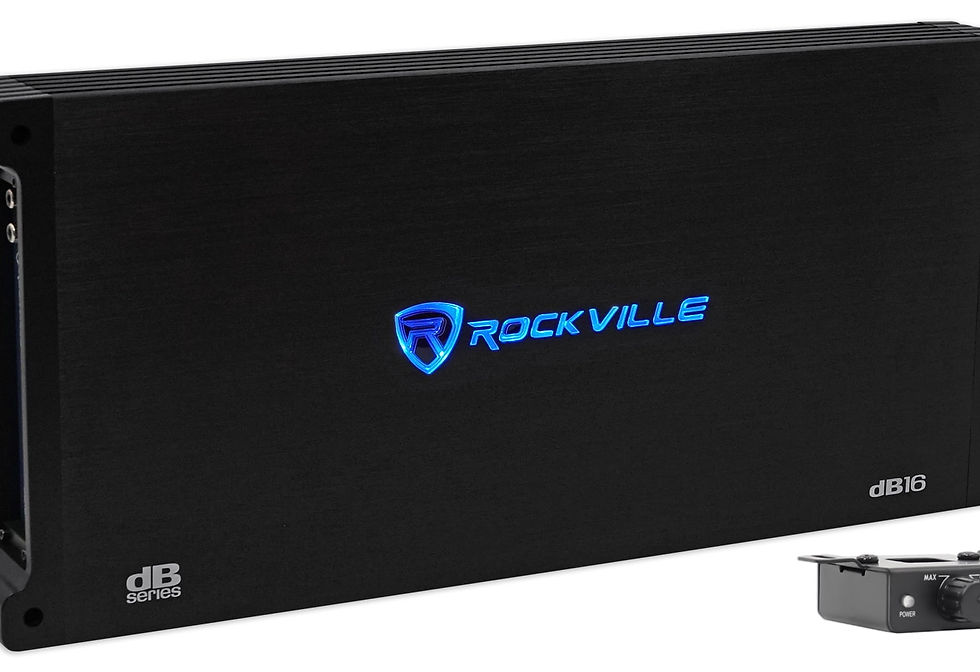Rockville dB16 8000 Watt Peak/2000w RMS Mono 2 Ohm Amplifier Car Audio Amp