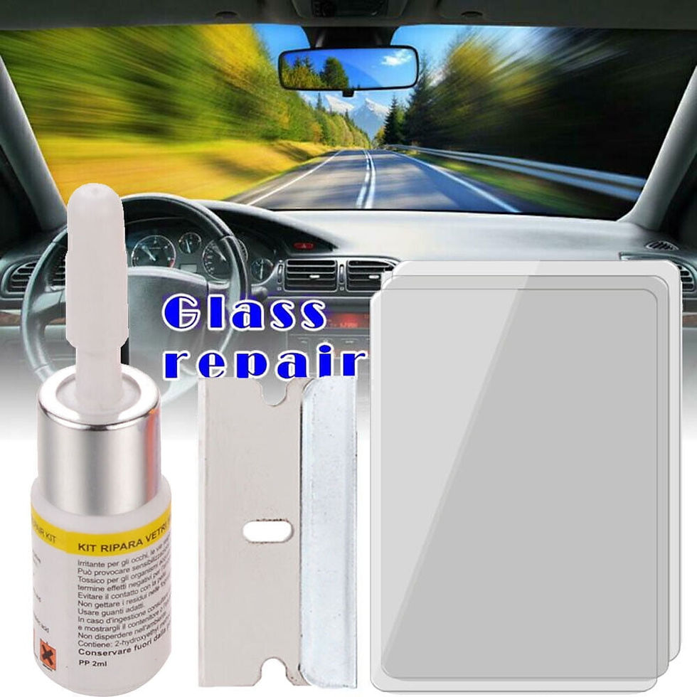 Thumbnail: 5-Pack Auto Glass Nano Repair Fluid Car Windshield Resin Crack Tool Kit Upg..