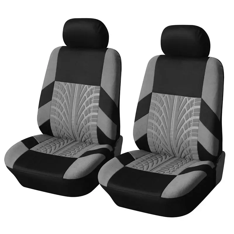 Thumbnail: Fashion Front Car Seat Covers Car Accessories Tire Track Embossed Styling Durabl