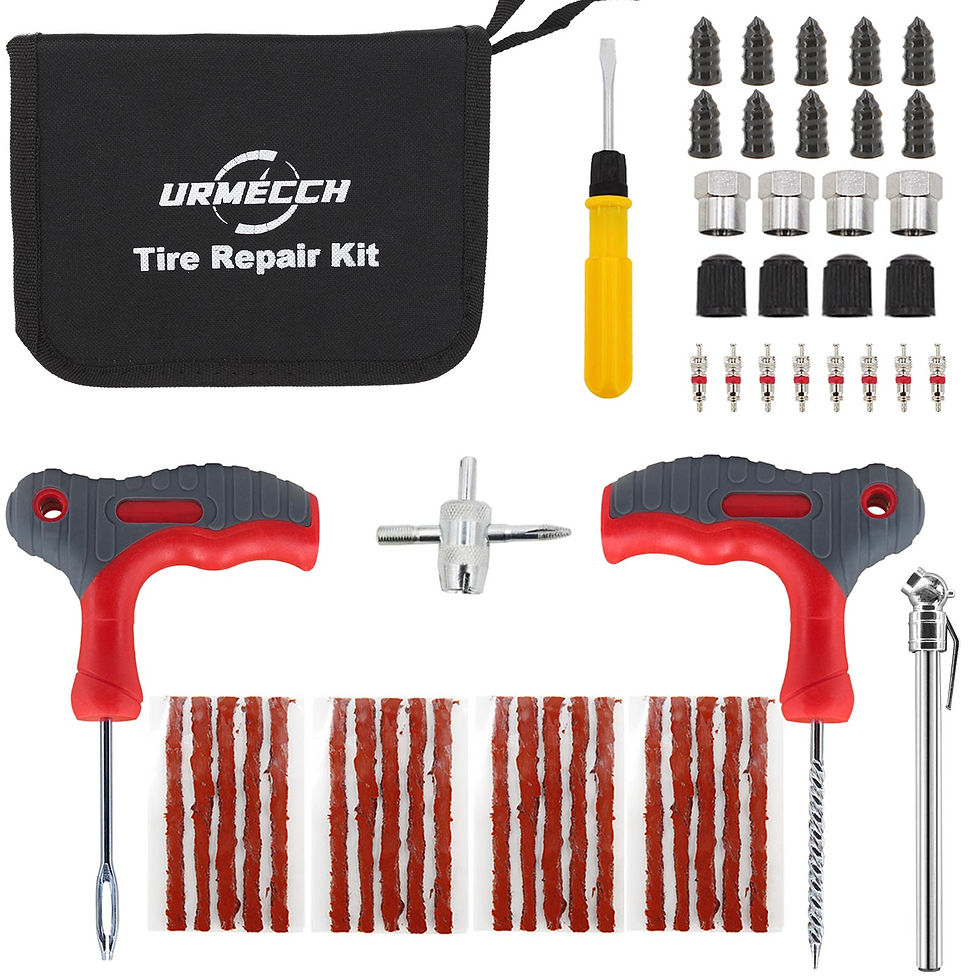 Thumbnail: Car Tire Repair Tool Kit Auto Emergency Flat Tire Puncture Plug Needle Nose Plie