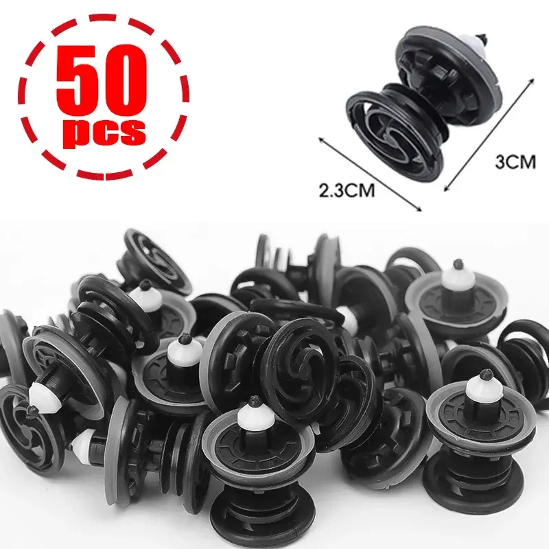 Thumbnail: 50/10PCS 7L6868243 Car Interior Door Trim Panel Push Fastener Nylon Rivets Clips