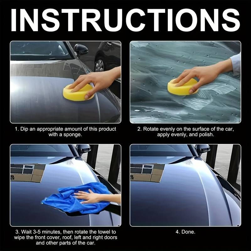 Thumbnail: 200g Black Car Wax for Car Paint Care, Waterproof Wax, Renovation Polishing Prot