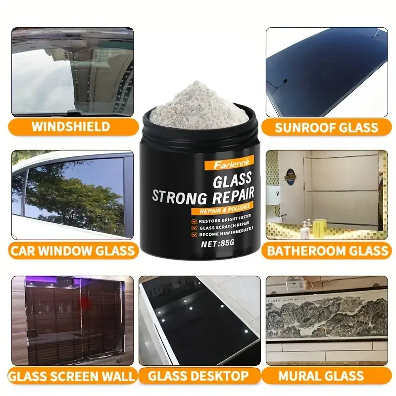 Thumbnail: Farienne Super Glass Polishing Powder 80G Nano Scale Scratch Repair Surface Brig