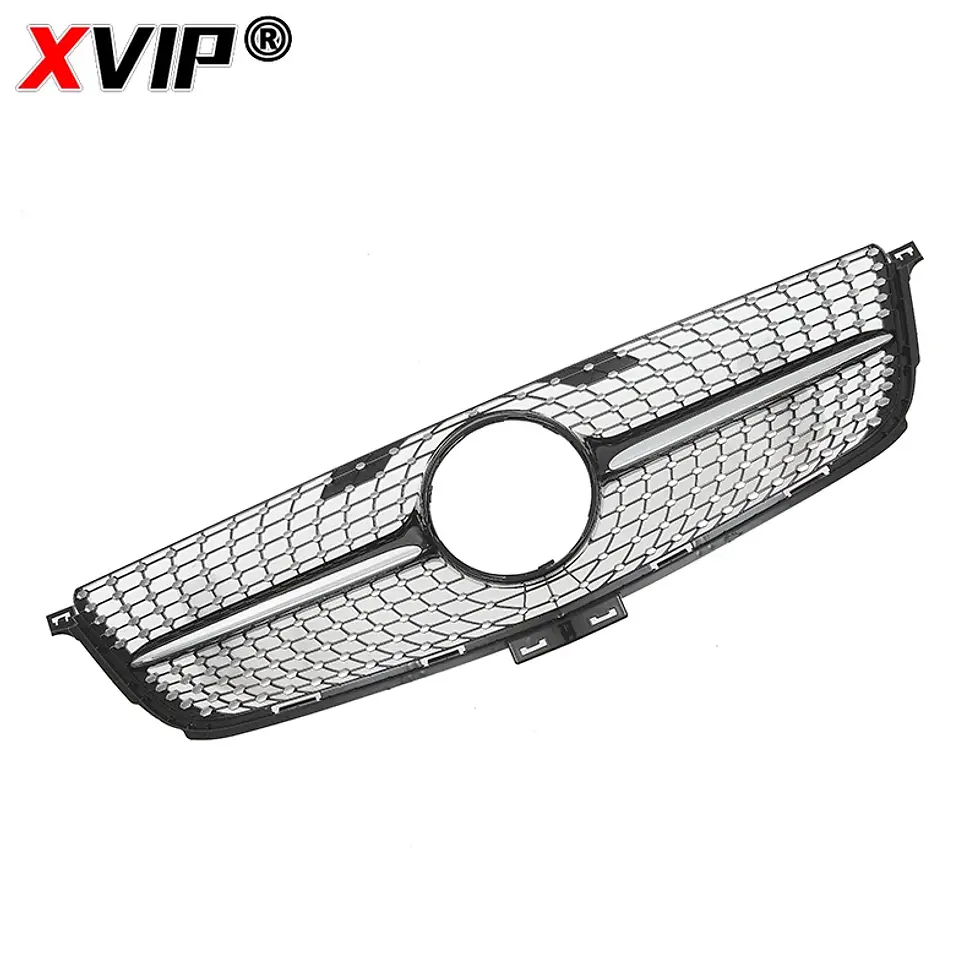 Thumbnail: XVIP Chrome Silver GTR Style Front Racing Grille For Mercedes Benz ML-Class W166