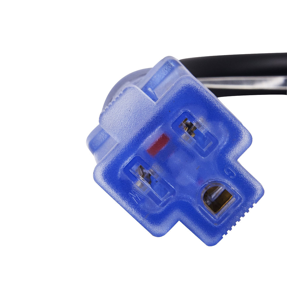 Thumbnail: Auto Drive 14/3 STW 30 to 15-Amp Universal RV Adapter Extension Cord with L..
