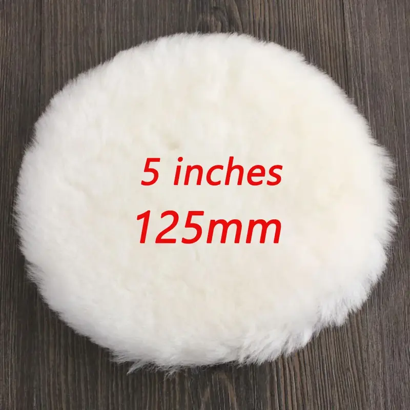 Thumbnail: 5 Sizes 75-180mm Wool Polishing Disc Car Waxing Polishing Buffing Car Paint Care