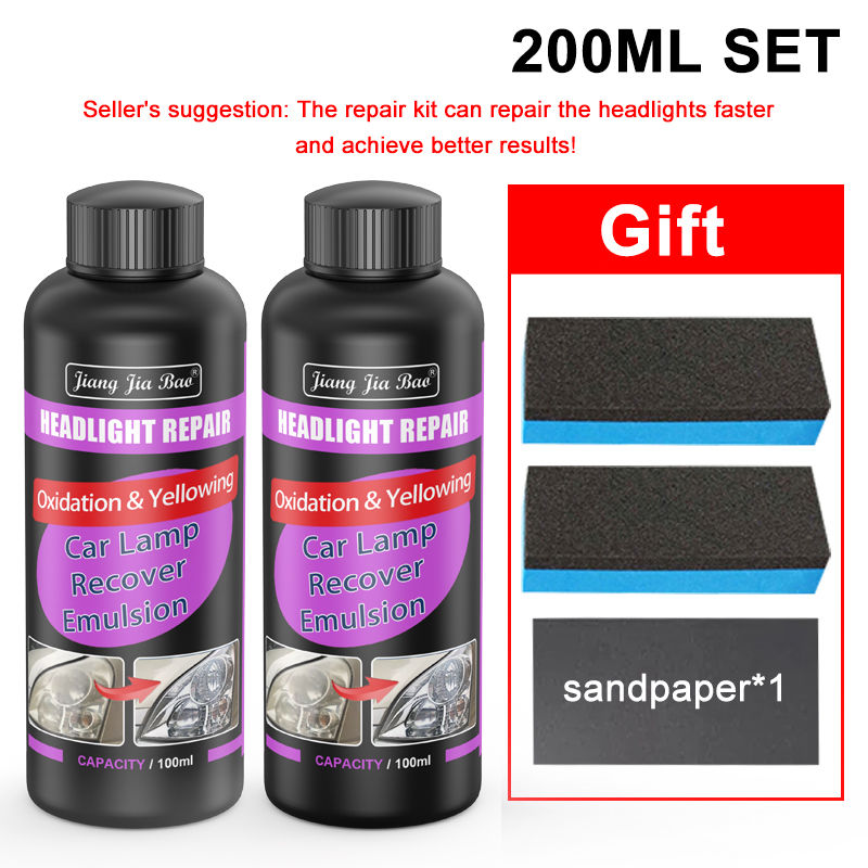 Thumbnail: Car Headlight Restoration Polishing Kits Headlamp Scratch Remover Repair Cleanin