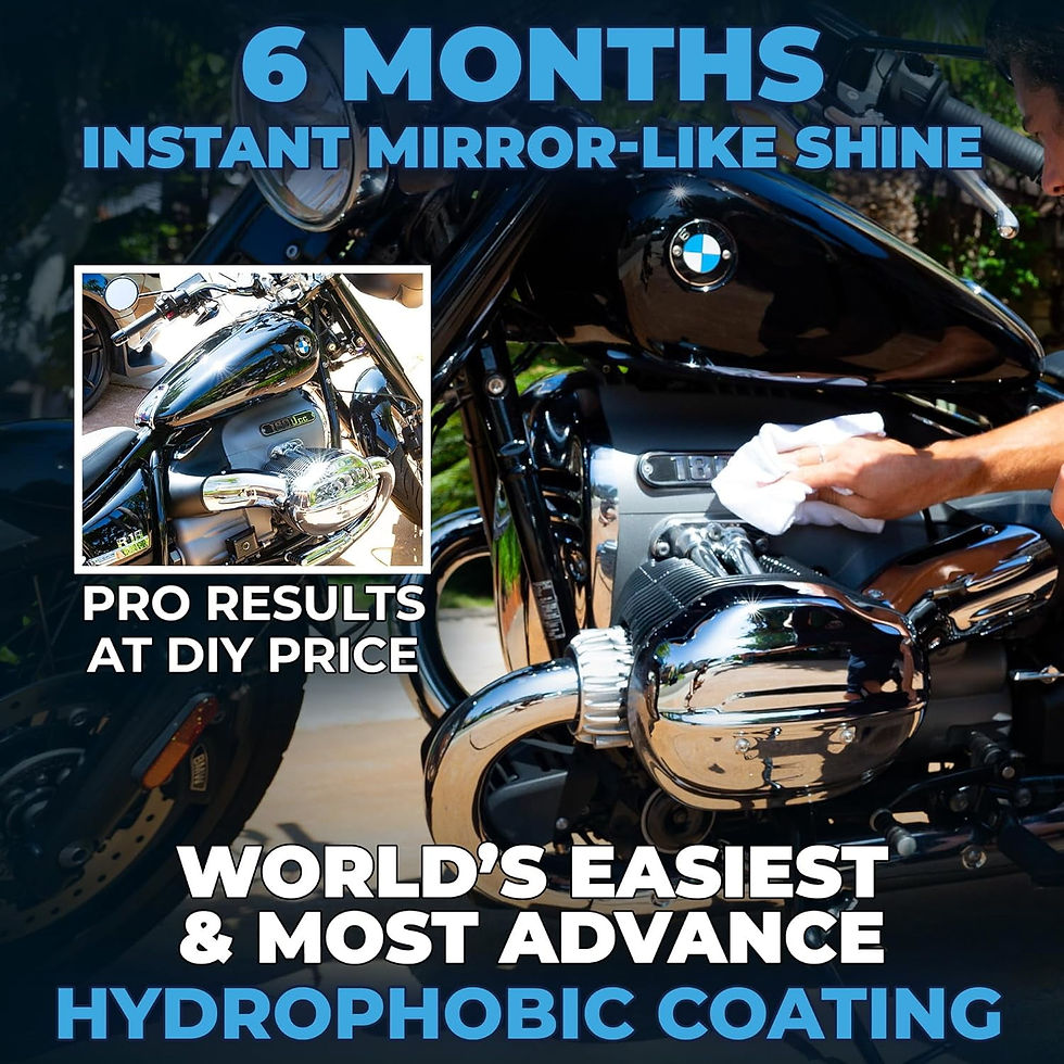 Thumbnail: Flowgenix Waterless Car Wash Spray - Motorcycle Cleaner & Car Wax Polish De..