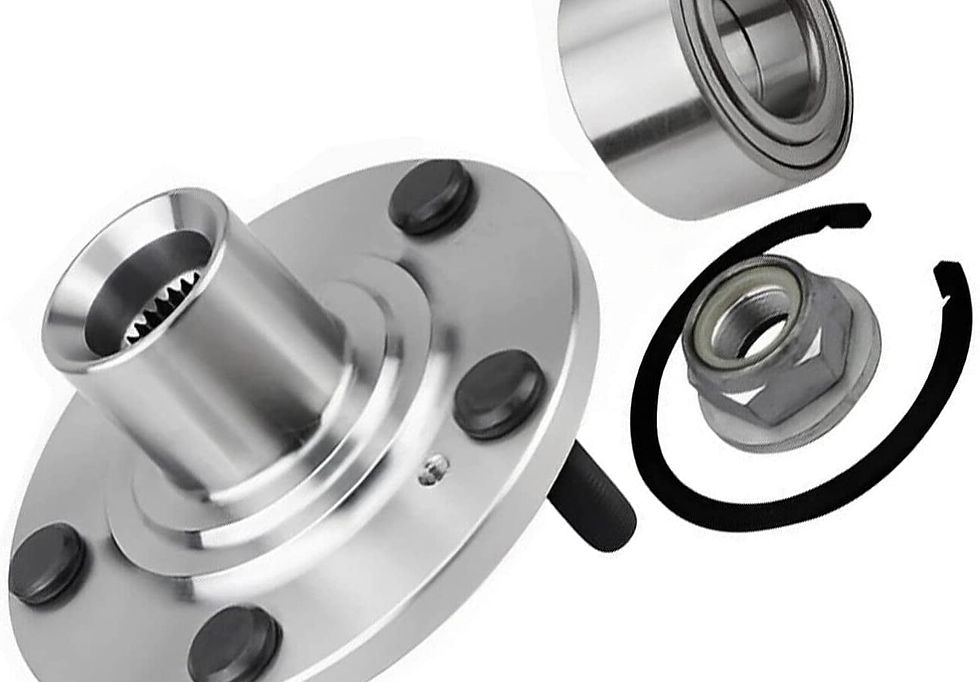 Thumbnail: Detroit Axle - Front Wheel Bearings & Hubs Assembly Replacement for 2007 20..