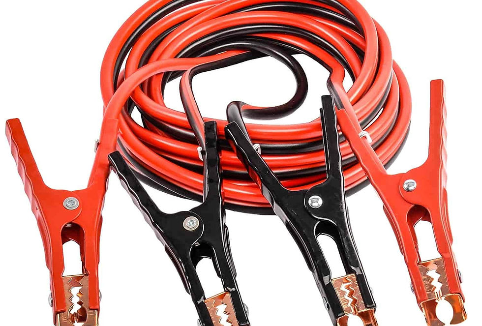 Thumbnail: JEGS 81967 High Quality Jumper Cables 16 ft. 500 amp capacity 4-gauge-Coppe..