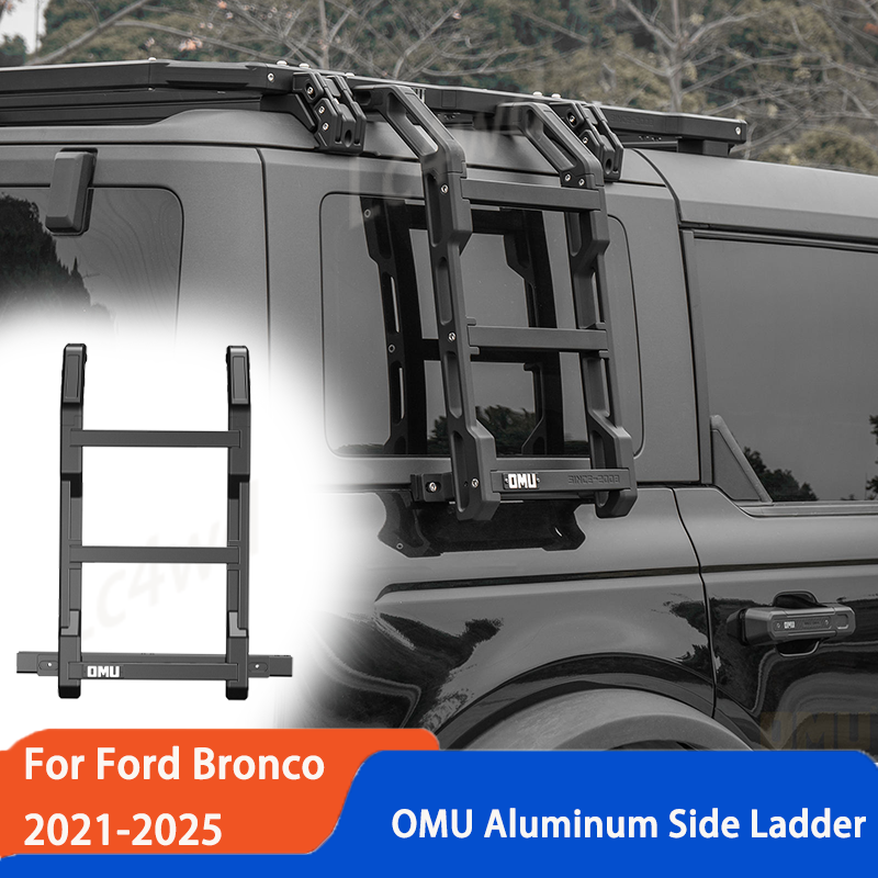 LC4WD 4x4 Exterior Accessories OMU Series Aluminum Alloy Side Ladder For Ford Br