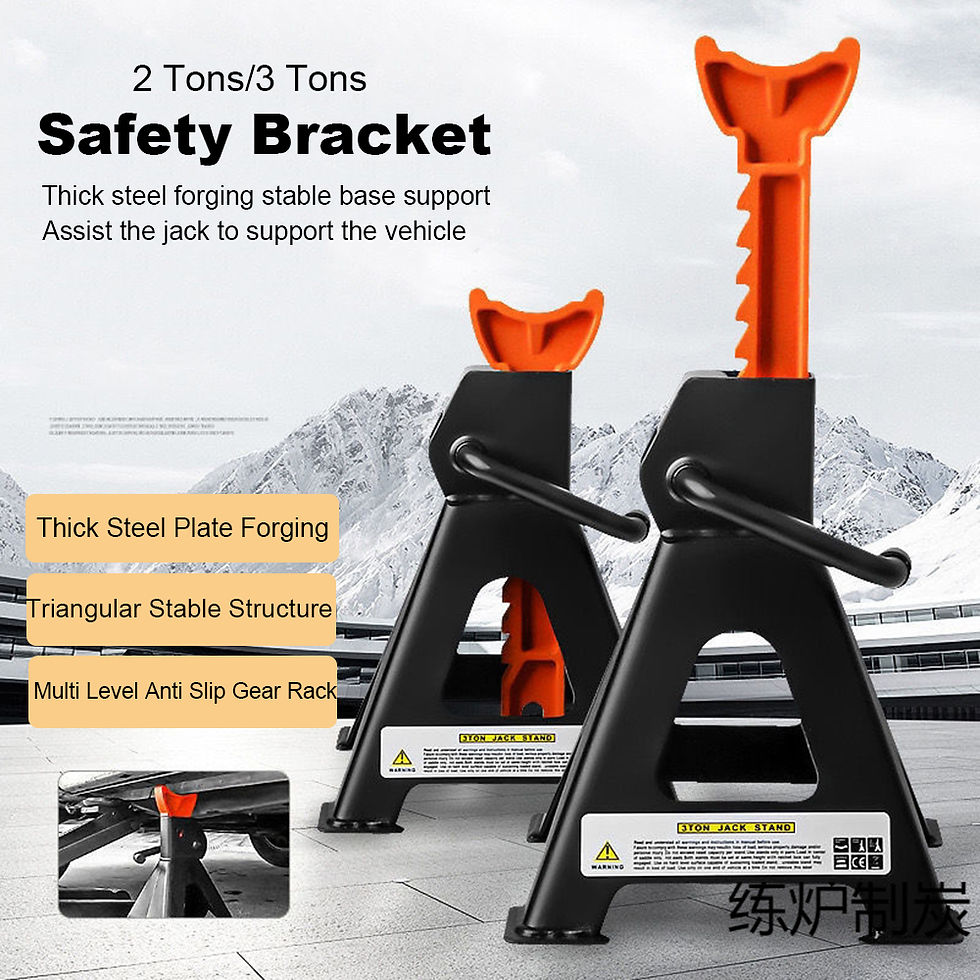 Thumbnail: 3 Ton / 6 Ton Heavy Duty Axle Stand Steel Adjustable Axle Jack Holding Stands fo