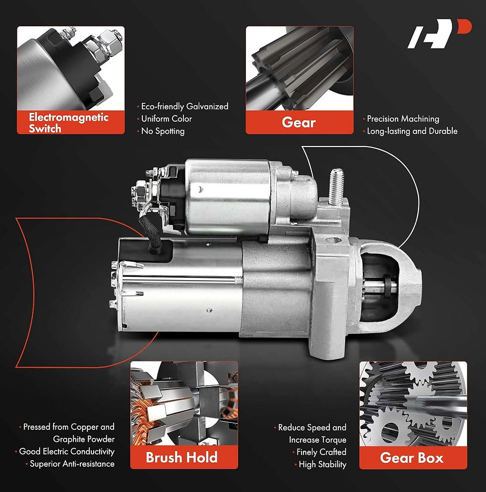 Thumbnail: A-Premium Starter Motor Compatible with Chevrolet Impala 06-11, Equinox 06,..
