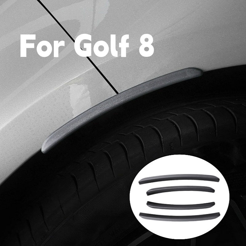 4PCS ClubSport Style Rear Wheel Arch Fender Flares Mudguards for VW Golf 8 GTI C