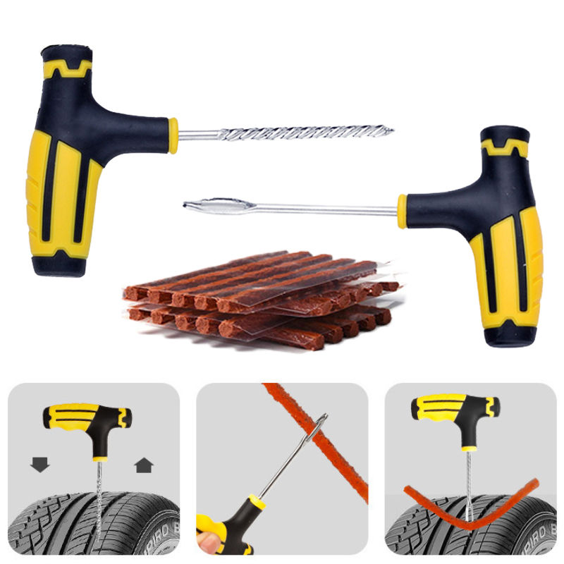 Thumbnail: Car Tire Repair Kit 22/36 Pieces Car Universal Emergency Tool Kit For Flat Tire