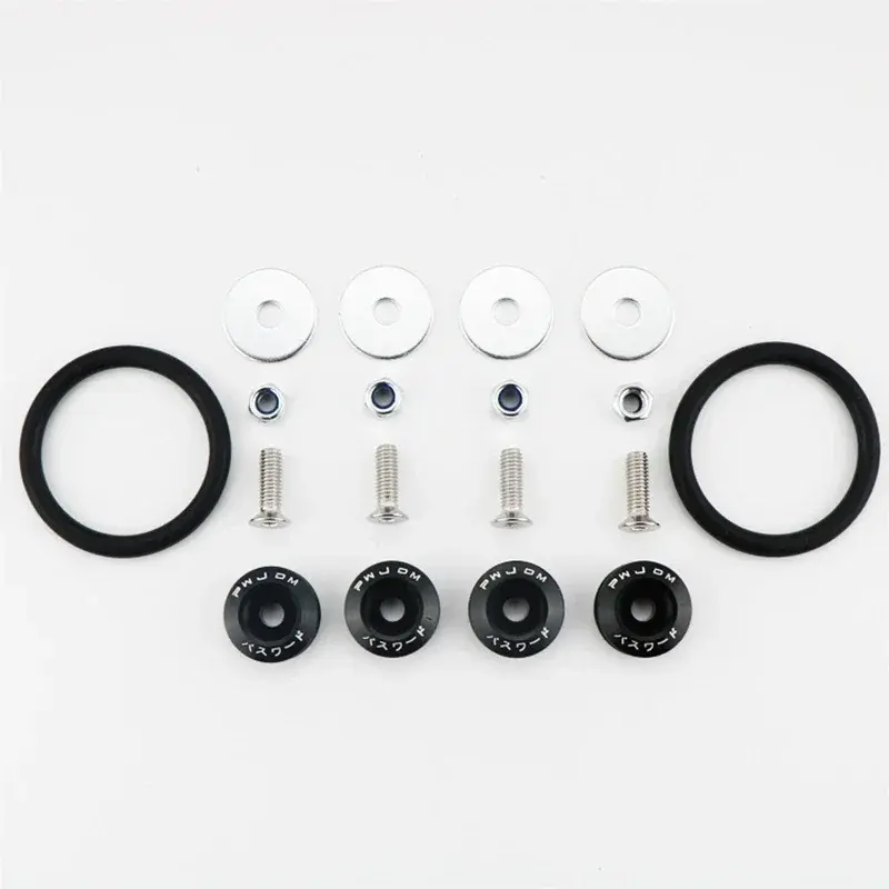 Thumbnail: Aluminum Universal JDM Quick Release Fasteners Bumper Fender Washers For Car Hon