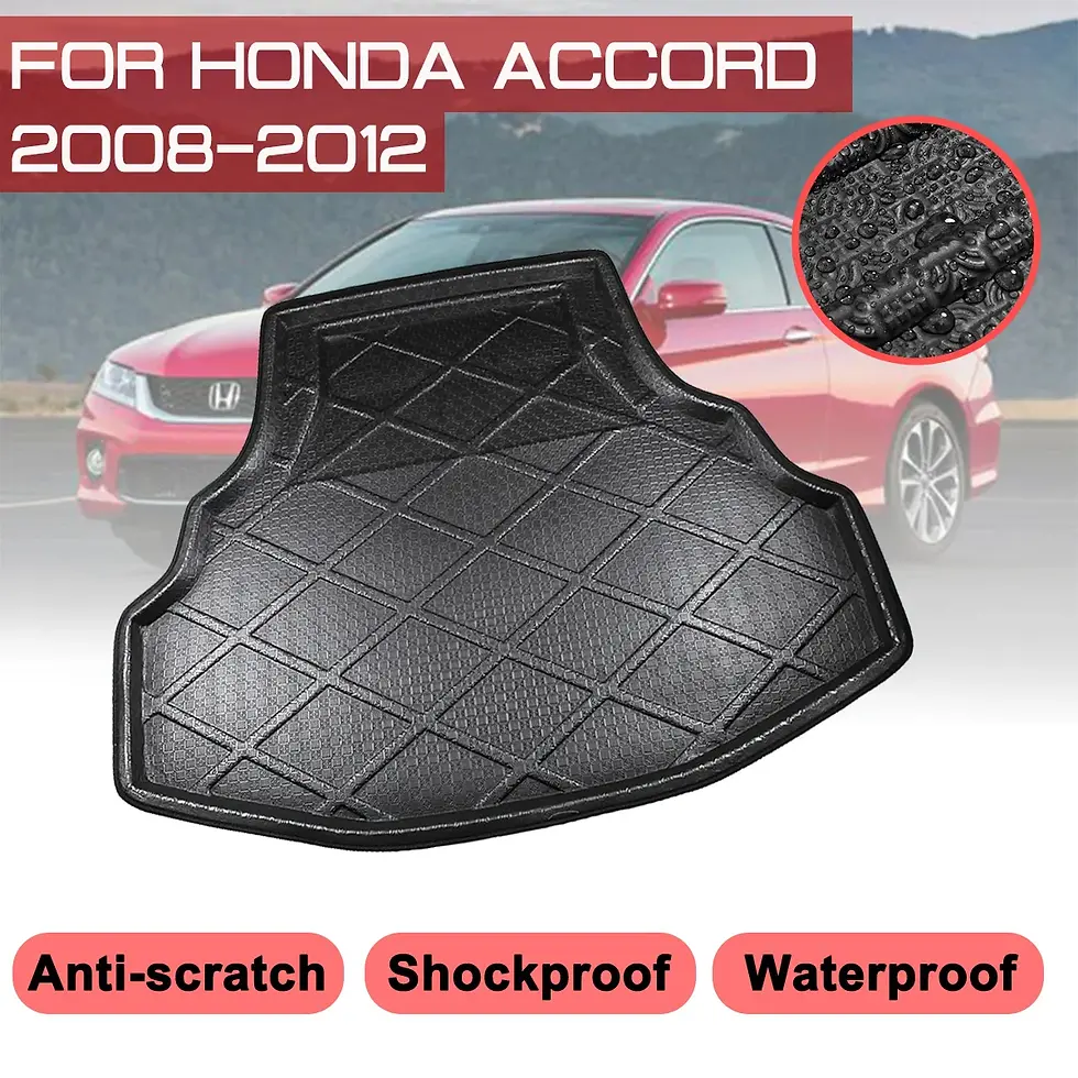 Thumbnail: For Honda Accord 2008 2009 2010 2011 2012 Car Floor Mats Rear Trunk Boot Mat Wat