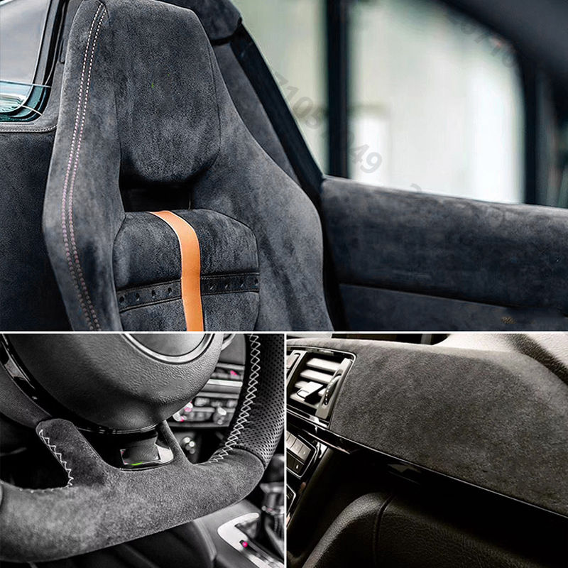 Thumbnail: For Audi A6 C7 2012 2013 2014 2016 2017 2018 Alcantara Overlays Car Interior Das