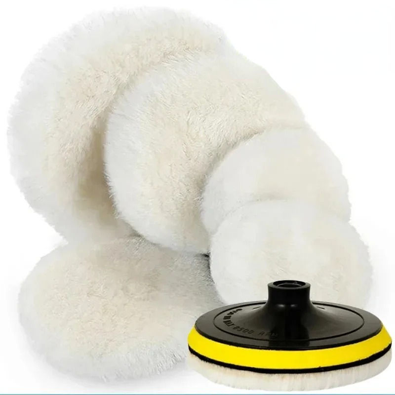 Thumbnail: 3/4/5/6/7Inches Wool Polishing Disc Waxing Polishing Buffing Car Paint Care Poli