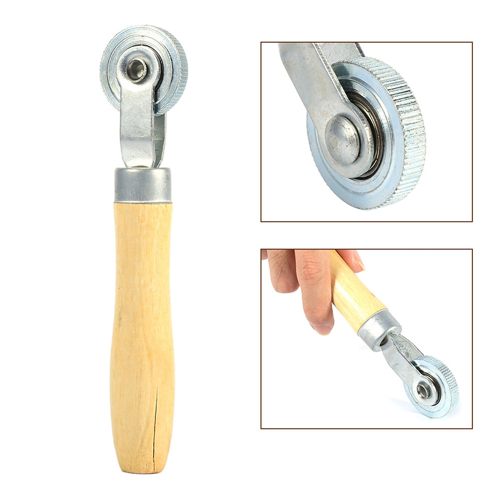 Thumbnail: Wooden Handle Repair Tube Stitch Puncture Patch Tyre Roller Bearing Tool Kit