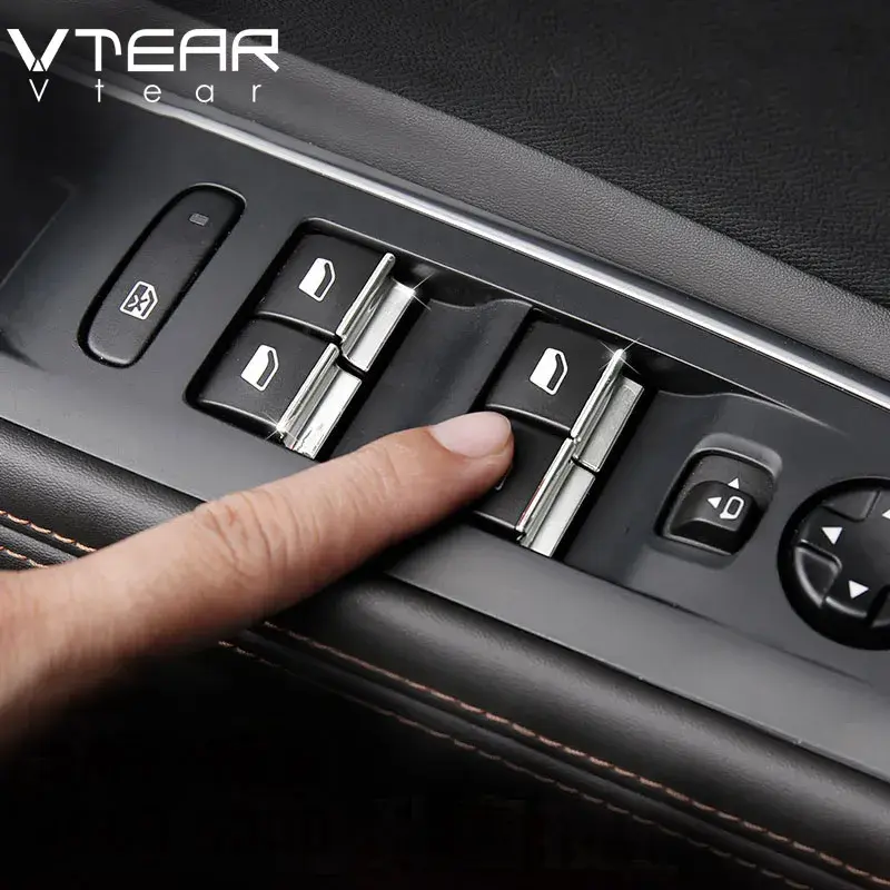 Thumbnail: For Peugeot 3008 3008GT 5008 Chrome Accessories Car Window Lift Button