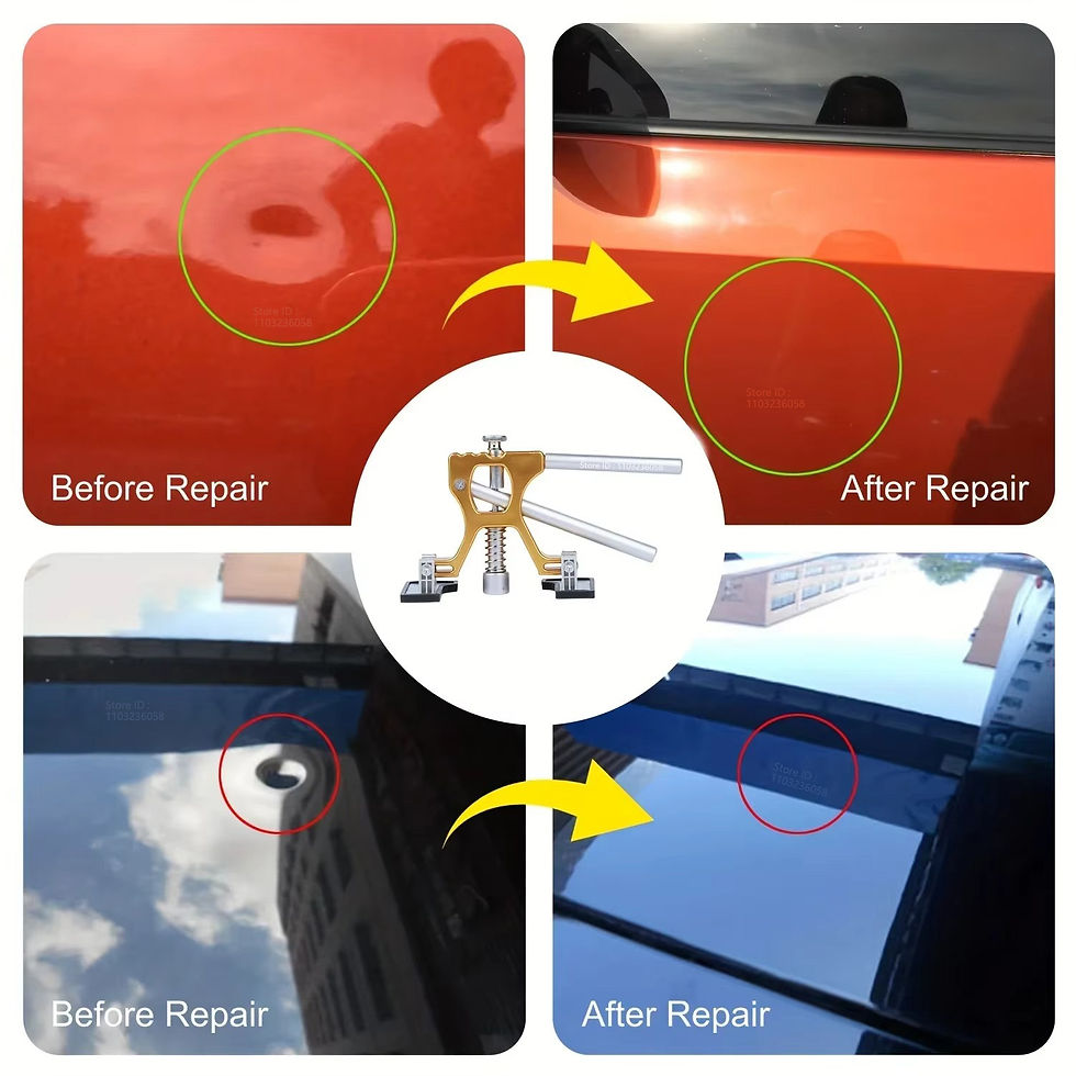 Thumbnail: PWSAuto Body Dent Repair Kit Car Dent Puller With Golden Dent Puller For Auto Bo