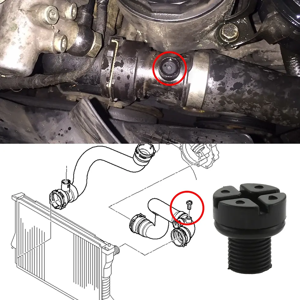 Thumbnail: 8Pcs For BMW E36 E39 E46 E90 E30 E91 E92 E93 E34 X1 X3 Radiator Hose Vent Coolan
