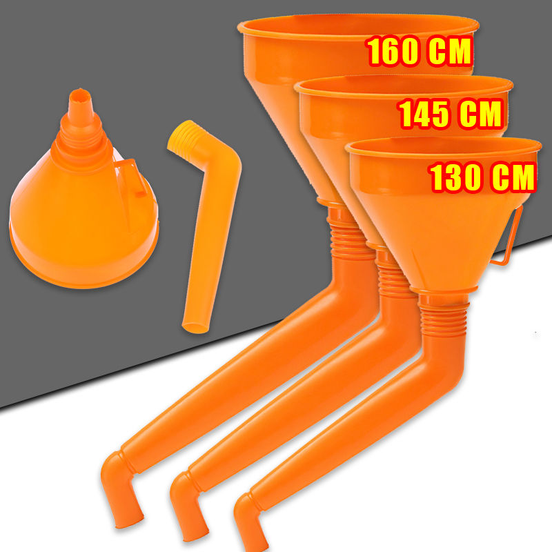 130/145/160mm Plastic Car Motorcycle Refuel Gasoline Engine Oil Funnel With Filt