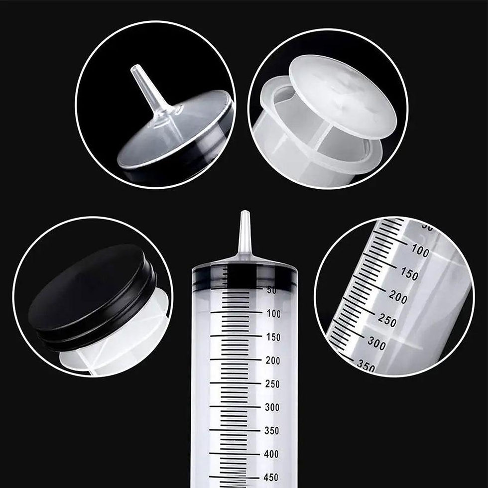 Thumbnail: 100/300/550ml Large Capacity Syringes Oil Pump With 1m Hose Pet Feeding Measurin