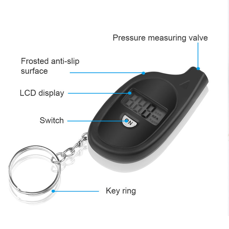 Thumbnail: Mini LCD Digital Tire Pressure Gauge TPMS Tools Car Bike Motor Tyre Pressure Tes