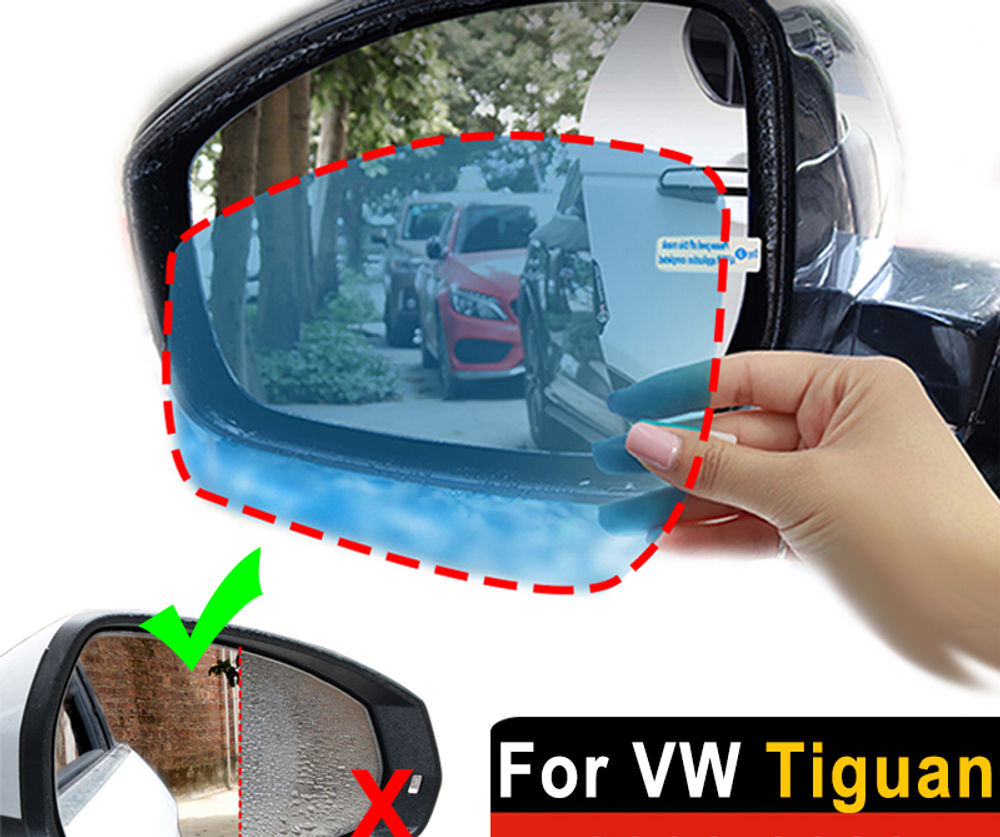 Rearview Mirror Anti Fog Rainproof Film Sticker For Volkswagen VW Tiguan MK1 MK2