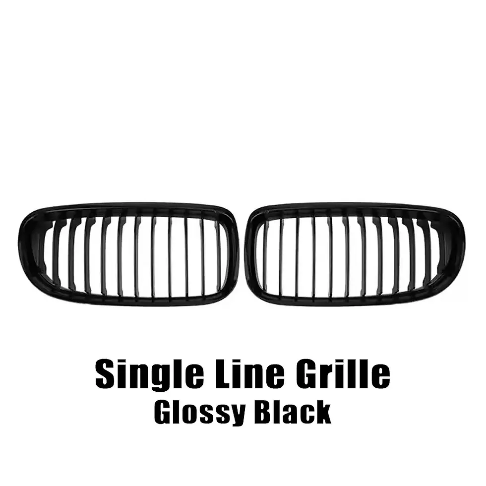 Thumbnail: XVIP Chrome Black Diamonds Style Front Bumper Kidney Grilles For BMW 3-Series E9