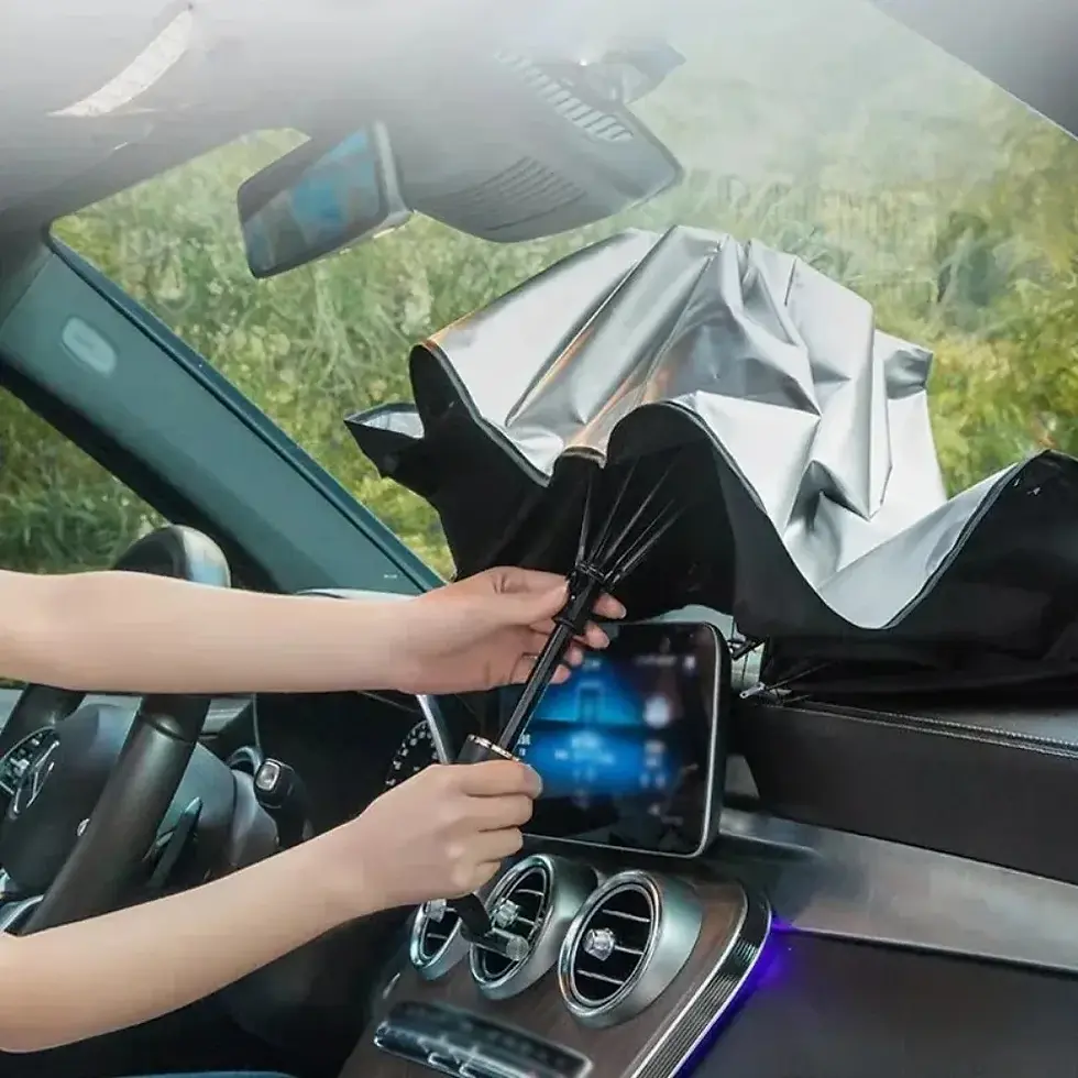 Thumbnail: Car Sunshade Umbrella – Windshield Sun Protector for Summer Heat & UV Defense