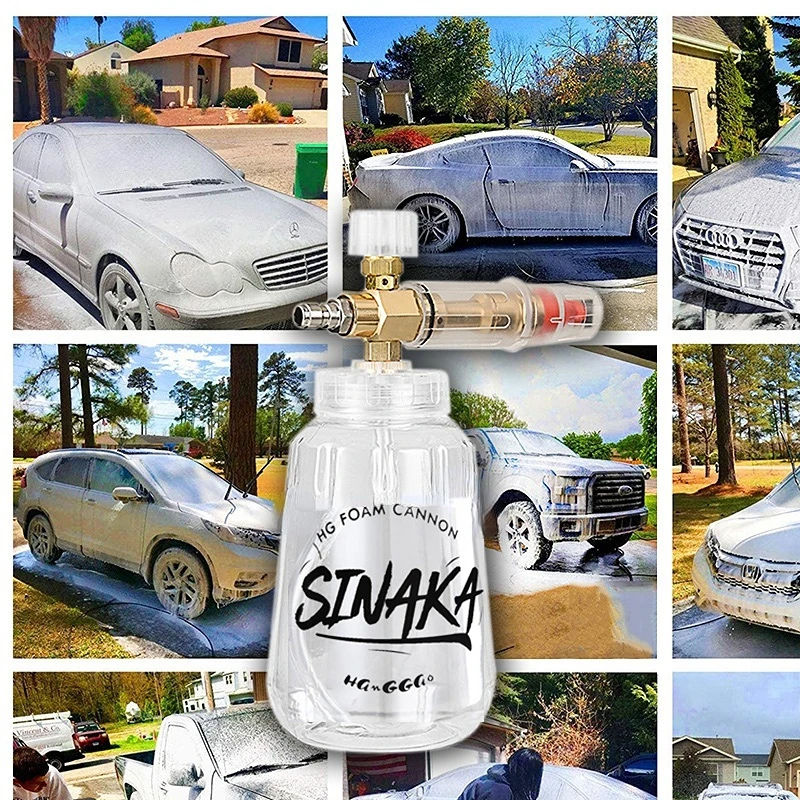 Thumbnail: Snow Foam Lance Foamer Cannon Gun Soap Foam Generator High Pressure Car Washer A