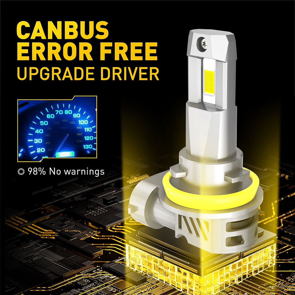 Thumbnail: AUXITO Upgraded 9005 H11 Led Headlights Bulb,18000LM 600% Brighter,6500K Co..