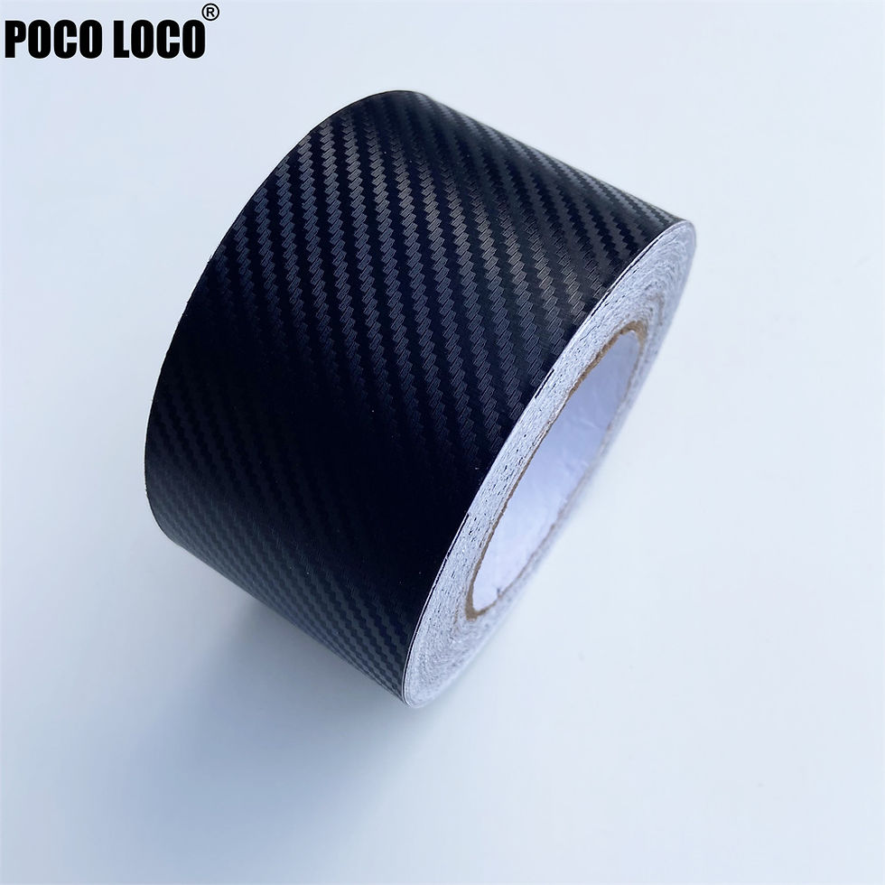 Thumbnail: 3/5/7/10CM 3D Carbon Fiber Car Bumper Door Guard Protection Film Car Door Sill P