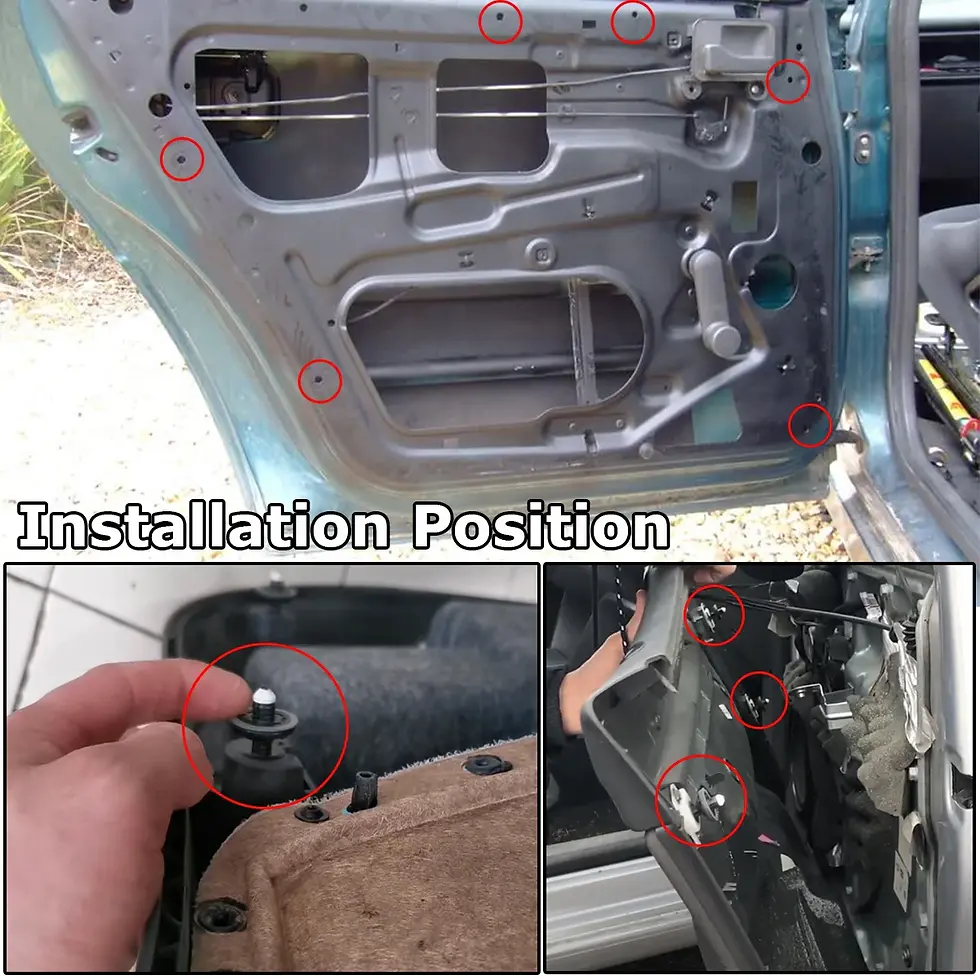 Thumbnail: Car Door Card Interior Trim Panel Clips Rivets 6Q0868243 For VW Touran Tiguan Go