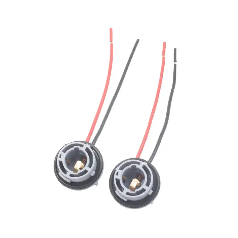 Thumbnail: Car LED Light Bulbs Holder Socket Plug Adapter Wiring Harness Connector P21W
