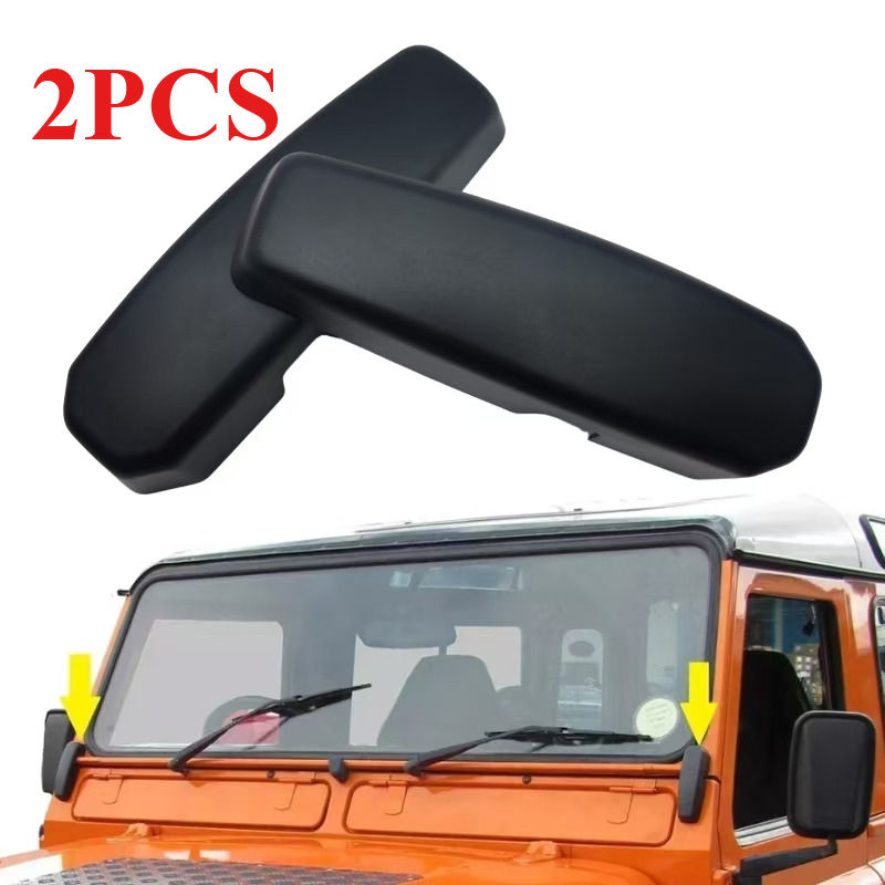 2 Pcs High quality Car Front Windscreen Bulkhead Support Bracket Covers Matte Bl